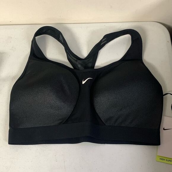 Nike Other - Nike High Support Padded Sports Bra, MEDIUM, Black